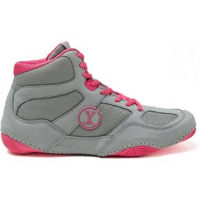 Yes! Athletics Wrestling Shoes for Women and Youth Girls, 100% Anti-Slip Hi-Poly Rubber Sole Boxing Shoes for Women, Lightweight and Breathable Weightlifting Shoes for Women - Pink and Purple Colors