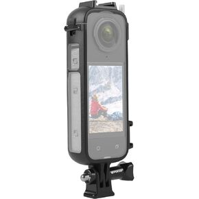 إطار حماية الكاميرا PULUZ لـ Insta360 X4، قفص الإطار الواقي للأحذية الباردة مع حامل محول وبرغي لملحقات الكاميرا المضادة للخدش Insta360 X4