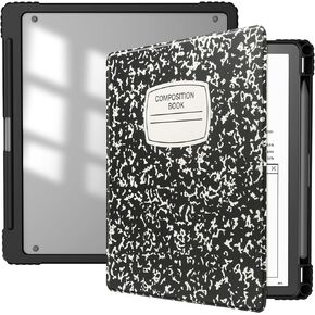 Slimshell Clear Case for Kindle Scribe 10.2" 2022 Released,Kindle Scribe Case Cover 10.2 inch with Pen Holder and Auto Sleep/Wake Function-Black