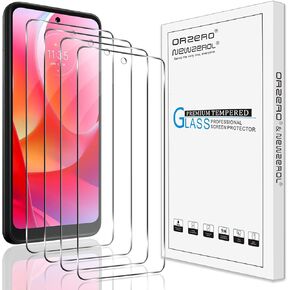Orzero (4 Pack) Compatible for Motorola Moto G Power 2022 (Not for G Power 2021, G Power 2020) Screen Protector, Tempered Glass 2.5D Arc Edges 9 Hardness HD Bubble-Free (Lifetime Replacement)