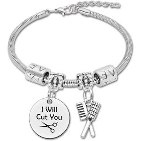Hairdresser Gift for Women Bracelet Jewelry Christmas Gift for Salon Owner Barber Hair Stylist Gifts Beauty Salon Gifts Cosmetology Graduation Gift for Friends Cosmetology Student Hair Stylist Gift