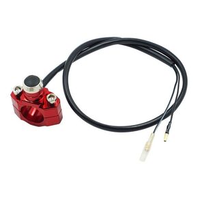 Motorcycle Engine Stop Start Kill Switch Kill Switch On Off Button CNC Universal for ATV,Dirt Pit Bike,Scooter,Quad 12V 7/8inch 22mm-Red