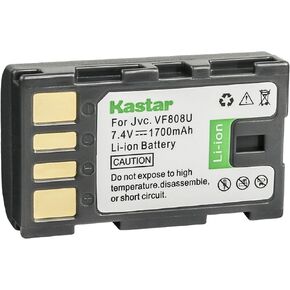 Kastar BN-VF808 Battery 1-Pack Replacement for JVC GZMG155US GZ-MG155US GZ-MG157 GZ-MG157EK GZ-MG157EX GZ-MG157US GZ-MG175 GZ-MG175AC GZ-MG175EK GZ-MG175EX GZ-MG175US GZ-MG177 GZ-MG177EK Camera