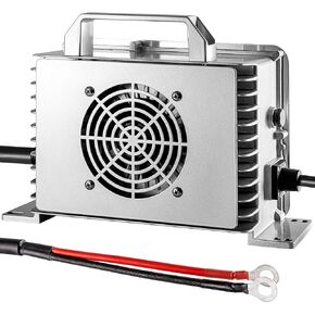 58.4Volt 25Amp(51V25A) Golf Cart Lithium Battery Charger LiFePO4 48V(25A @ 110 VAC & 220 VAC) Matching O-Type（14-8） Terminal Onboard