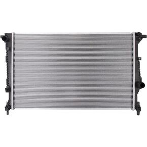 TRQ Radiator Assembly Aluminum Core Compatible with 19-22 Jeep Cherokee CU13771