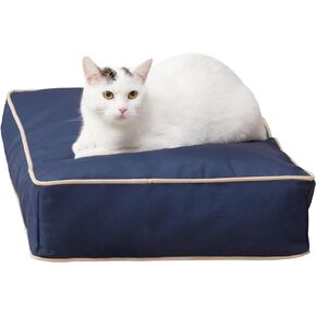 Happy Hounds Stella Indoor/Outdoor Rectangle Reversible Cat Bed - Navy