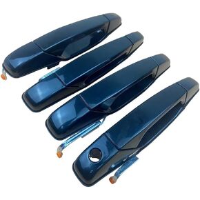 Black Exterior Door Handle Compatible for 2007-2014 Silverado Tahoe Yukon Escalade Replace# 84053438 FL, 84053440 FR, 84053452 RL, 84053454 RR Set of 4