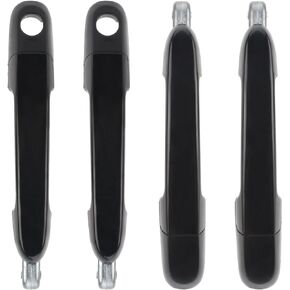 83660-1E050 Set of 4 Exterior Door Handle Front and Rear Left Driver and Right Passenger Side Compatible with Dodge Attitude 2006-2011 Compatible with Hyundai Accent 2006-2011