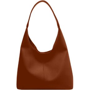 Shoulder Bag for Women Soft Leather Hobo Handbags Tote Bags Large Purse Single Shoulder Strap Bag Wallet 2 Pcs Set
