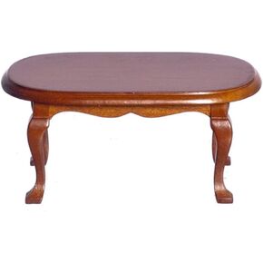 Dollhouse Miniature 1:12 Scale Walnut Coffee Table D6848