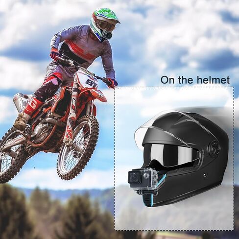 Helmet Chin Strap Mount,Head Strap Mount,Chest Mount for Gopro DJI Osmo Accessories Kit for Action Cameras in Saudi Arabia