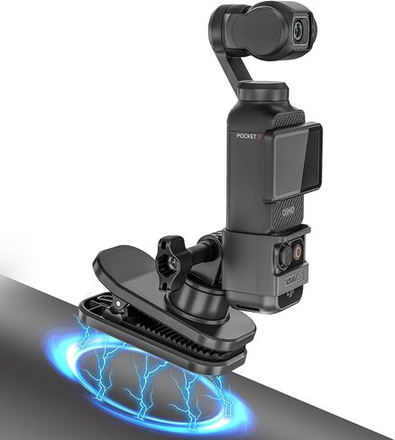 OSMO Pocket 3 360° Magnetic Backpack Clip Mount Accessories for DJI OSMO Pocket 3 Creator Combo/ActionCameras/Gopro in Saudi Arabia