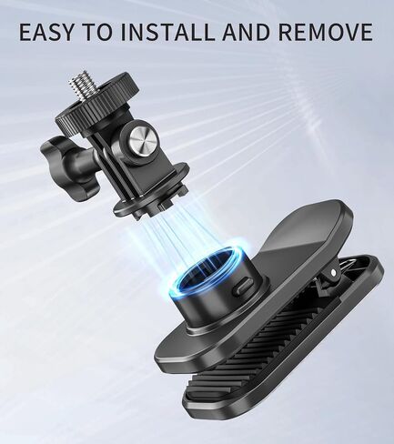OSMO Pocket 3 360° Magnetic Backpack Clip Mount Accessories for DJI OSMO Pocket 3 Creator Combo/ActionCameras/Gopro in Saudi Arabia