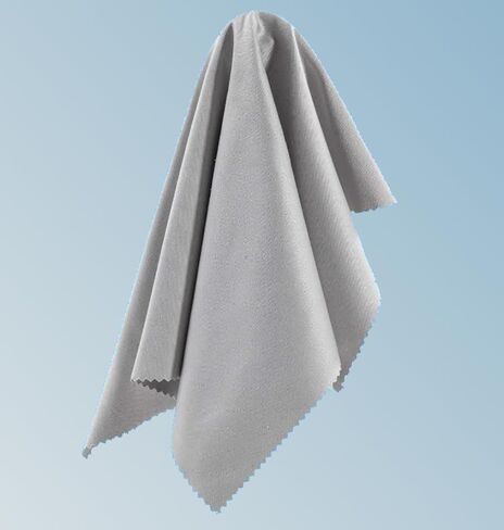 California JOS 20"x20"(50x50CM) Extra Large Oversized Microfiber Cleaning Cloth, for Electronics and Screens, Lenses on Cameras, Binoculars, telescopes, All Types of Optical Glass (1Pack Light Gray) in Saudi Arabia