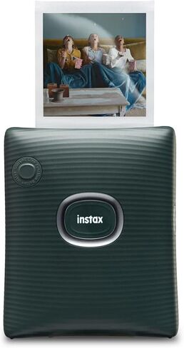 Instax Square Link Smartphone Printer Starter Kit - Ash White with Album and Instax Square Film (10 Exposures) in Kuwait
