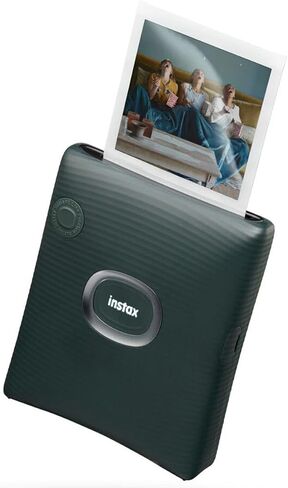 Instax Square Link Smartphone Printer Starter Kit - Ash White with Album and Instax Square Film (10 Exposures) in Kuwait