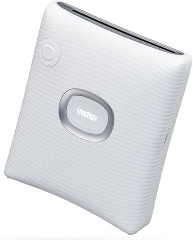 مجموعة أدوات بدء تشغيل الطابعة الذكية Instax Square Link - أبيض رمادي مع ألبوم وفيلم Instax Square (10 عروض) in Kuwait