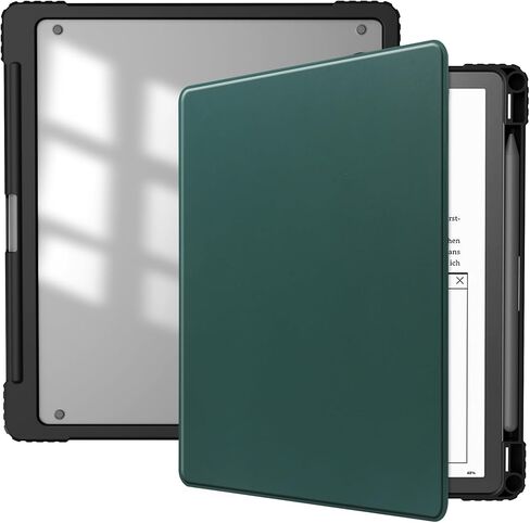 حافظة Slimshell شفافة لجهاز Kindle Scribe مقاس 10.2 بوصة إصدار 2022، غطاء حافظة Kindle Scribe مقاس 10.2 بوصة مع حامل قلم ومكتبة وظيفة النوم/الاستيقاظ التلقائي in Kuwait