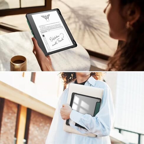 حافظة Slimshell شفافة لجهاز Kindle Scribe مقاس 10.2 بوصة إصدار 2022، غطاء حافظة Kindle Scribe مقاس 10.2 بوصة مع حامل قلم ومكتبة وظيفة النوم/الاستيقاظ التلقائي in Kuwait