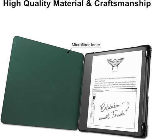 حافظة Slimshell شفافة لجهاز Kindle Scribe مقاس 10.2 بوصة إصدار 2022، غطاء حافظة Kindle Scribe مقاس 10.2 بوصة مع حامل قلم ومكتبة وظيفة النوم/الاستيقاظ التلقائي in Kuwait