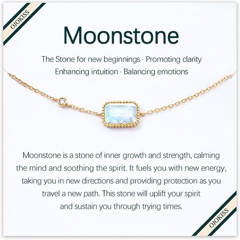 Retirement Gifts for Women, Graduation Bracelet 18k Gold Plated Moonstone Bracelets Inspirational Gifts to Celebrate New Life Gifts for Her in Saudi Arabia