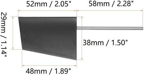 Heyiarbeit RC Boat Rudder with Straight Servo Arm 28mm, Rudder Pad Thickness 4.4mm FXB-QJFXD 1 Set in Saudi Arabia