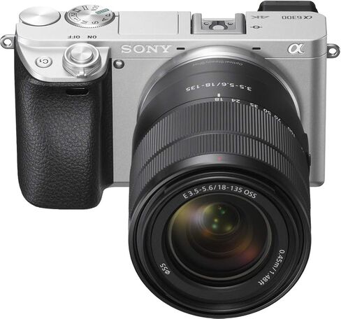Sony Alpha a6300 ILCE6300M/B 24.2 MP Mirrorless Digital Camera with F3.5-5.6 OSS Zoom Lens, E 18-135mm, Black in Saudi Arabia