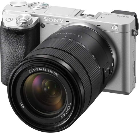 Sony Alpha a6300 ILCE6300M/B 24.2 MP Mirrorless Digital Camera with F3.5-5.6 OSS Zoom Lens, E 18-135mm, Black in Saudi Arabia