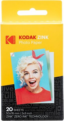 KODAK Step Instant Camera With 10MP Image Sensor, Zink Zero Ink Technology (White) Bundle: Photo Album, Case, 20 Pack Zink Paper, Markers, Stickers in Saudi Arabia