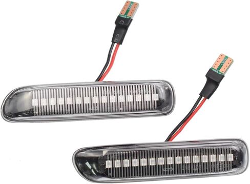 2x Side Marker light for E46 1999-2001 3 Series Sedan 316i 318i 320i 323i 328i 318d 320d & 1999-2003 3 Series Coupe 318ci 320ci 323ci 325ci 328ci 330ci Turn Signal Light Clear Lens in Saudi Arabia