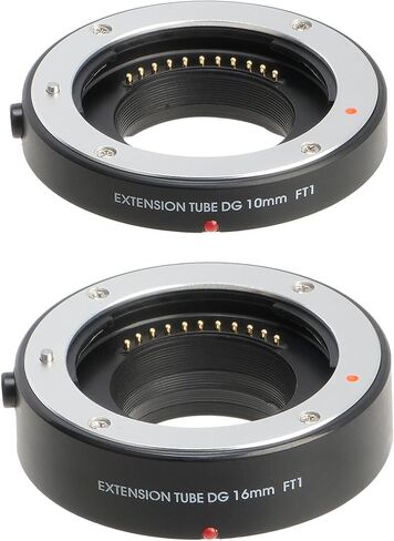 FOTGA Auto Focus Macro Extension Tube 10mm+16mm Set for Olympus Panasonic Micro Four Thirds M4/3 MFT Mount GH3/4 GH5 GH5s GH6 E-PM1 E-PM2 E-PL1 E-PL2/3 E-PL7/8/9/10 PEN-F E-M10 Mark II III DSLR Camera in Saudi Arabia