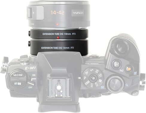 FOTGA Auto Focus Macro Extension Tube 10mm+16mm Set for Olympus Panasonic Micro Four Thirds M4/3 MFT Mount GH3/4 GH5 GH5s GH6 E-PM1 E-PM2 E-PL1 E-PL2/3 E-PL7/8/9/10 PEN-F E-M10 Mark II III DSLR Camera in Saudi Arabia