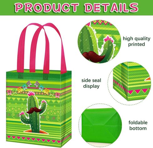 Hosuly 36 Pieces Tropical Hawaiian Tote Bags Summer beach Pool Bags with Handles Reusable Wrapping Bags Colorful Non woven Bags for Luau Tropical Beach Holiday Party Favors (Summer) in Saudi Arabia