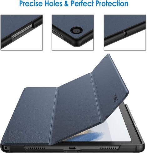 JETech Case for Samsung Galaxy Tab A8 10.5-Inch 2022 (SM-X200/X205/X207), Slim Lightweight Stand Protective Tablet Cover with Auto Wake/Sleep (Black) in Saudi Arabia