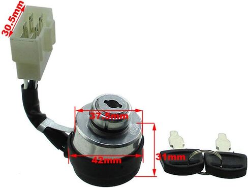 TC-Motor On Off Start Ignition Key Switch 6 Wires for DuroMax XP4400E XP4400EH XP8500E XP10000E for 5KW 6KW 7KW 188F 190F Chinese Generator for Portable Gasoline Generator in Saudi Arabia
