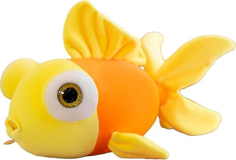 13.8" Goldfish Plush Stuffed Animal Soft Cute Goldfish Hug Doll Pillow Yellow in Saudi Arabia