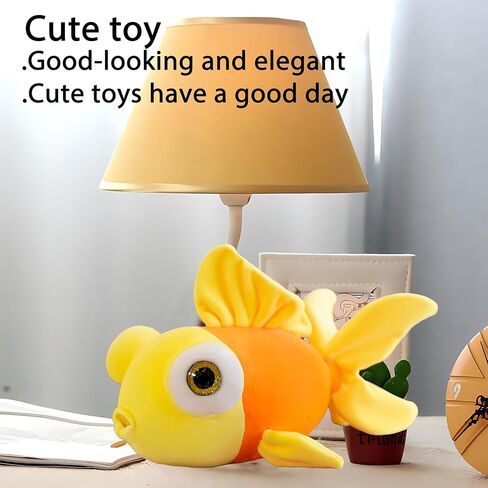 13.8" Goldfish Plush Stuffed Animal Soft Cute Goldfish Hug Doll Pillow Yellow in Saudi Arabia