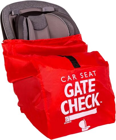 J.L. Childress Gate Check Bag for Single & Double Strollers - Stroller Bag for Airplane - Large Stroller Travel Bag for Airplane - Air Travel Stroller Bag - Red in Saudi Arabia
