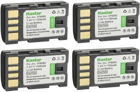 Kastar BN-VF808 Battery 1-Pack Replacement for JVC GZMG155US GZ-MG155US GZ-MG157 GZ-MG157EK GZ-MG157EX GZ-MG157US GZ-MG175 GZ-MG175AC GZ-MG175EK GZ-MG175EX GZ-MG175US GZ-MG177 GZ-MG177EK Camera in Saudi Arabia