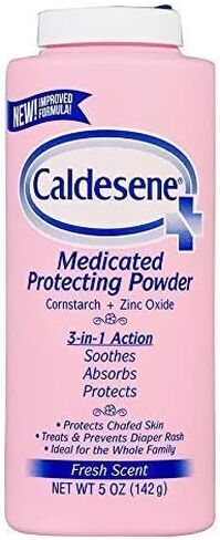 Caldesene Medicated Protecting Body Powder with Zinc & Cornstarch, 5 Oz | Talc-Free Baby Powder, Soothes & Protects, Made with zinc oxide, aloe, and chamomile, Pampers Skin in Saudi Arabia