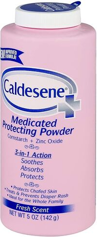 Caldesene Medicated Protecting Body Powder with Zinc & Cornstarch, 5 Oz | Talc-Free Baby Powder, Soothes & Protects, Made with zinc oxide, aloe, and chamomile, Pampers Skin in Saudi Arabia