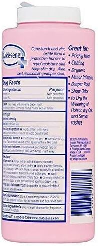 Caldesene Medicated Protecting Body Powder with Zinc & Cornstarch, 5 Oz | Talc-Free Baby Powder, Soothes & Protects, Made with zinc oxide, aloe, and chamomile, Pampers Skin in Saudi Arabia