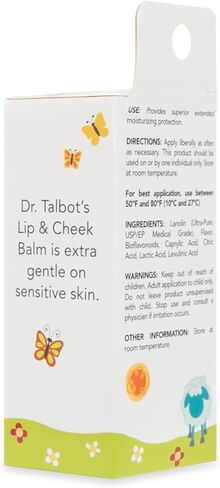 Dr. Talbot's Lanolin Lip and Cheek Balm - 0.35 oz | Naturally Inspired with Citroganix - Vanilla Milk Flavor in Saudi Arabia