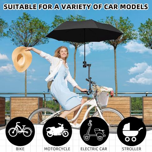 4pcs Adjustable Umbrella for Beach Chair Universal Clamp 360° Golf Umbrella Holder Bracket Umbrella Mount Holder Umbrella Clamp Swivel Umbrella Parasol Mounting Attachment in Saudi Arabia