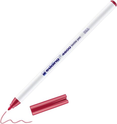 edding 4600 textile pen - orient blue - 1 pen - round nib 1 mm - permanent fabric pens for drawing on textiles, wash-resistant up to 60 °C - fabric pen in Saudi Arabia