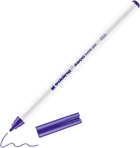 edding 4600 textile pen - orient blue - 1 pen - round nib 1 mm - permanent fabric pens for drawing on textiles, wash-resistant up to 60 °C - fabric pen in Saudi Arabia