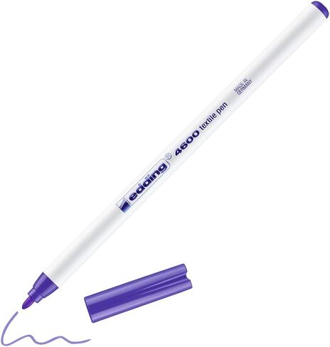 edding 4600 textile pen - orient blue - 1 pen - round nib 1 mm - permanent fabric pens for drawing on textiles, wash-resistant up to 60 °C - fabric pen in Saudi Arabia