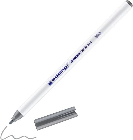 edding 4600 textile pen - orient blue - 1 pen - round nib 1 mm - permanent fabric pens for drawing on textiles, wash-resistant up to 60 °C - fabric pen in Saudi Arabia