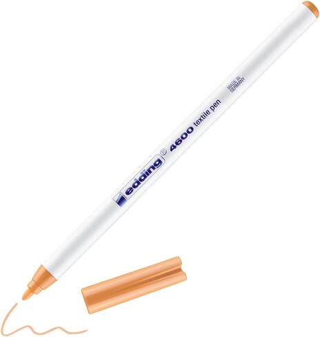 edding 4600 textile pen - orient blue - 1 pen - round nib 1 mm - permanent fabric pens for drawing on textiles, wash-resistant up to 60 °C - fabric pen in Saudi Arabia