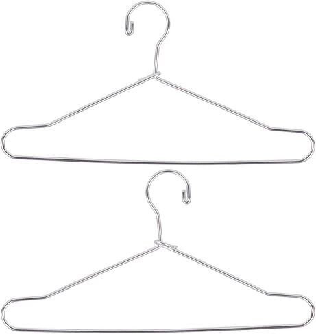 JANOU 10pcs Cute Dollhouse Clothes Hang Miniature Wire Clothes Stand (Silver) in Saudi Arabia
